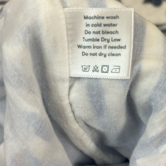 Roller Rabbit Emani Wide Leg Crop Pants Blue & White Striped Women’s Sz M Cotton - Picture 6 of 8